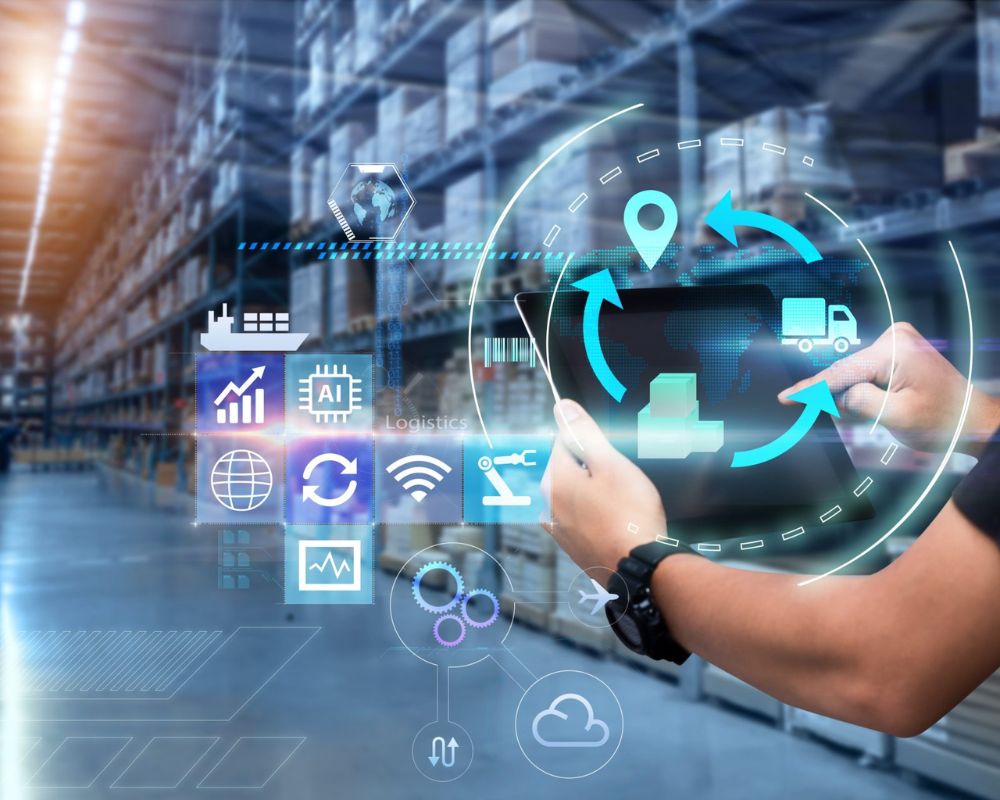 business-logistics-technology-conceptman-hands-using-tablet-blurred-warehouse-as-background
